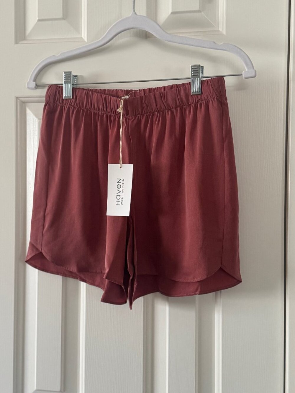 Haven Well Within by Talbots Dark Coral Pink Sleep Lounge Shorts Size M medium